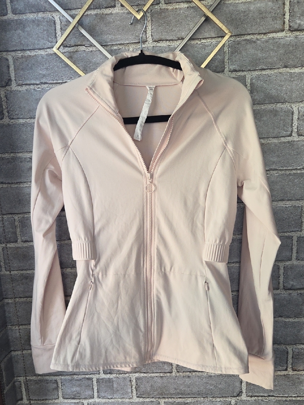 Women's Light Pink Full-Zip Utility Jacket